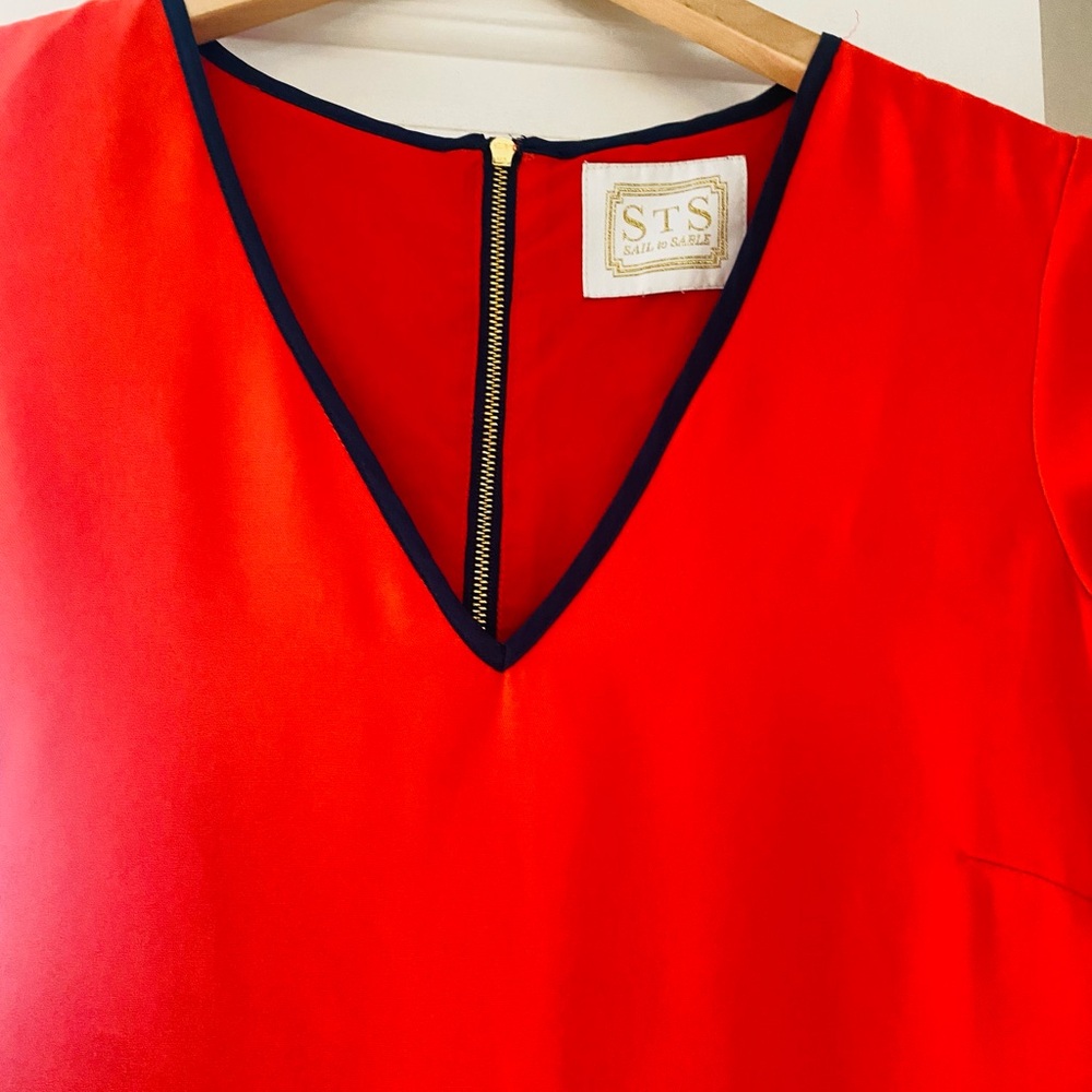 Sail to Sable Orange V-Neck Dress